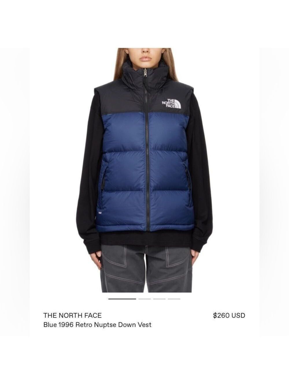 RETRO North Face Zip Up Feather Down Vest